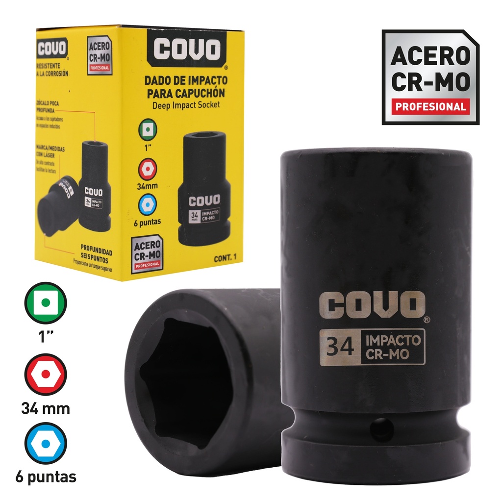 DADOS DE IMPACTO x 34MM COVO 8-788
