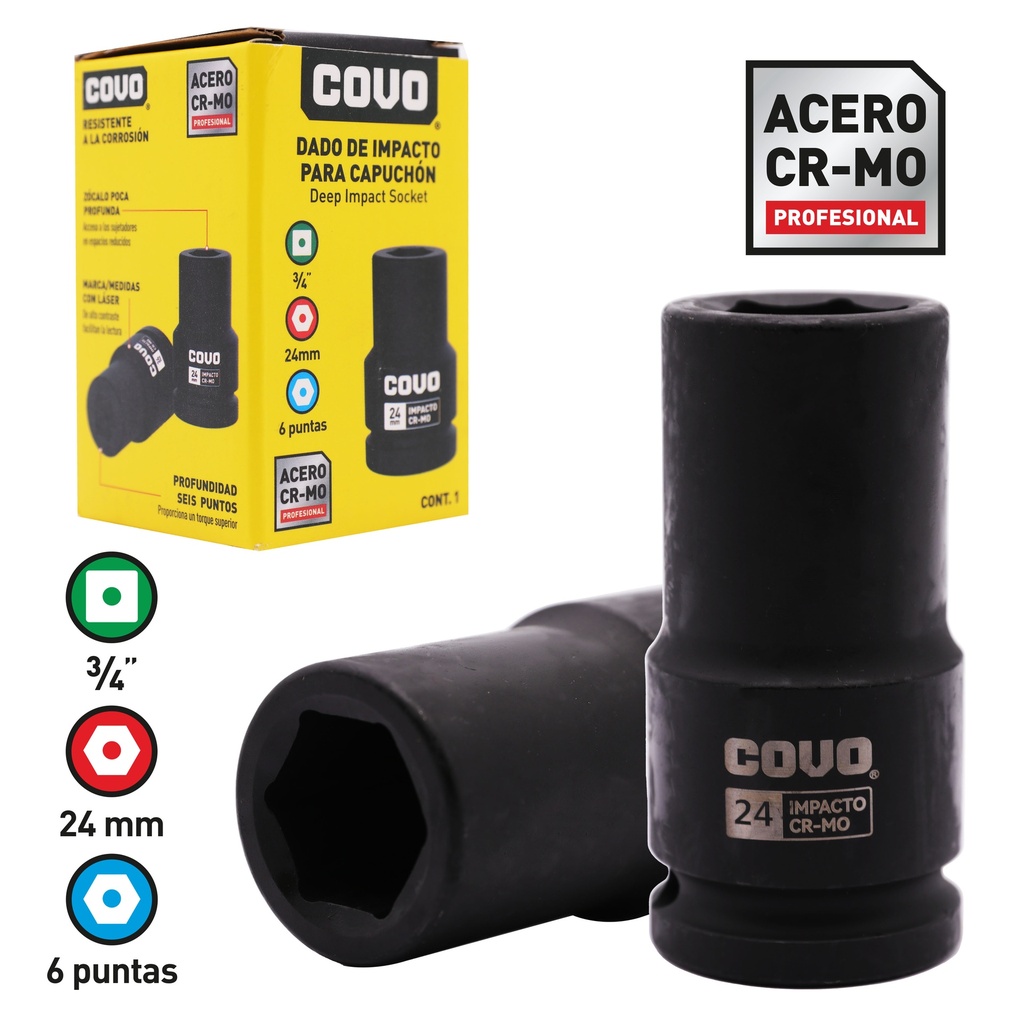 DADOS DE IMPACTO x 24MM COVO 8-795