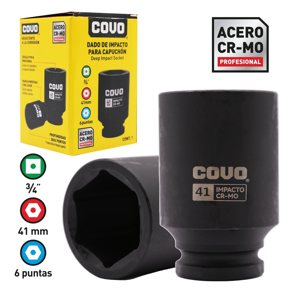 DADOS DE IMPACTO x 41MM COVO 8-803