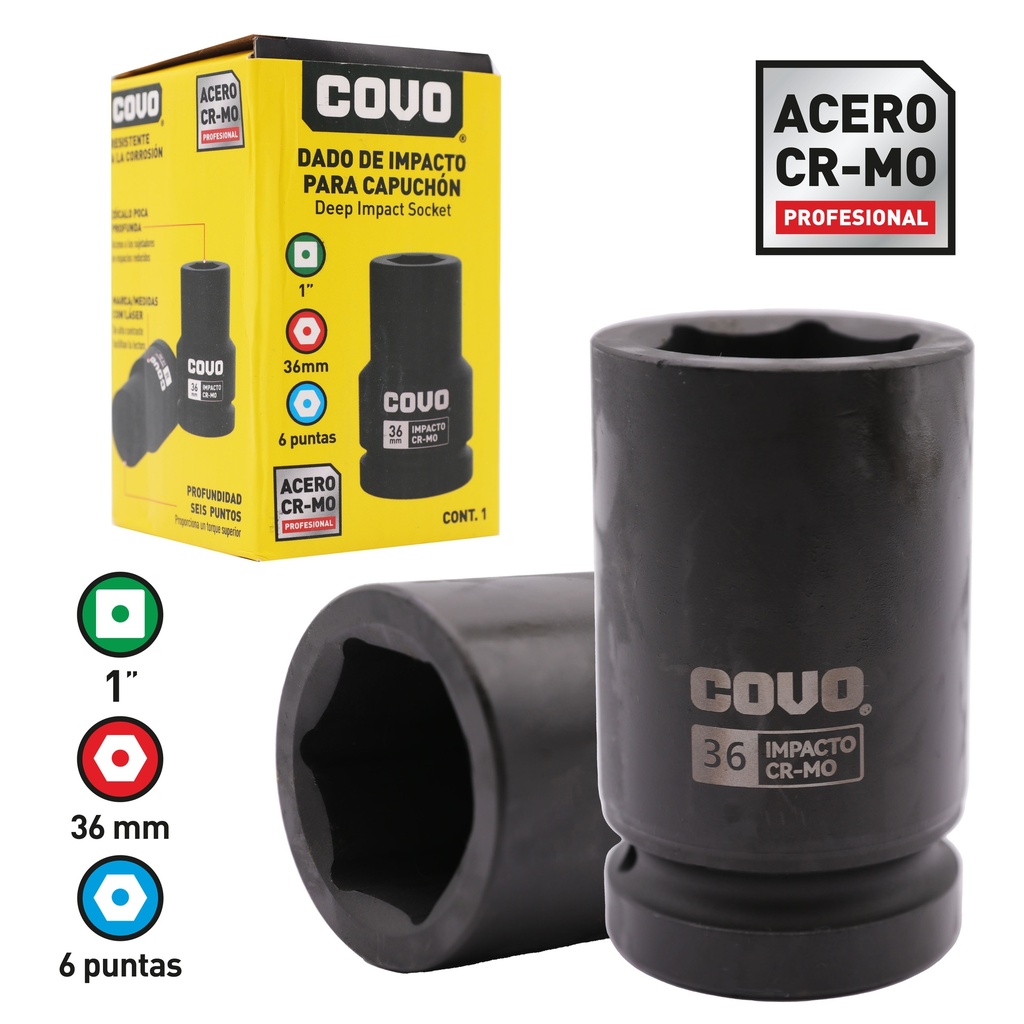 DADOS DE IMPACTO x 36MM COVO 8-804