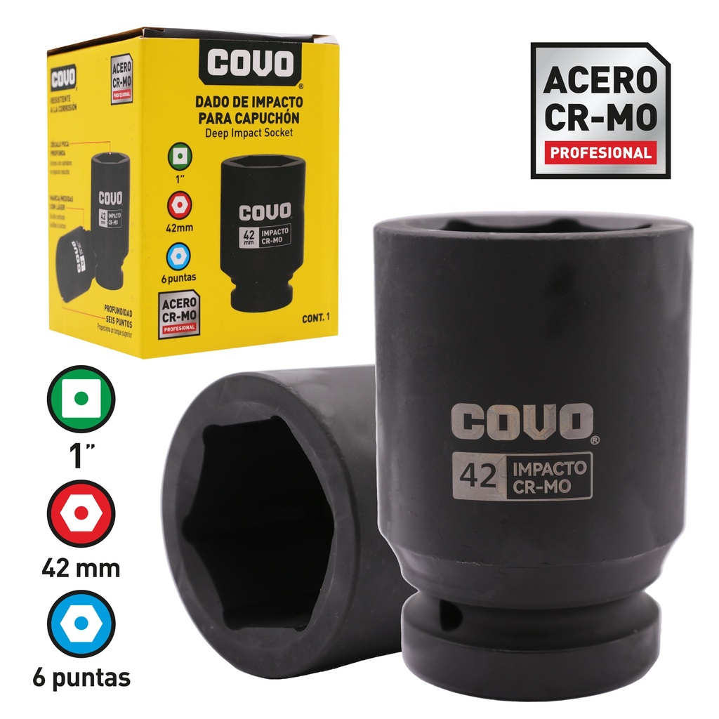 DADOS DE IMPACTO x 42MM COVO 8-805