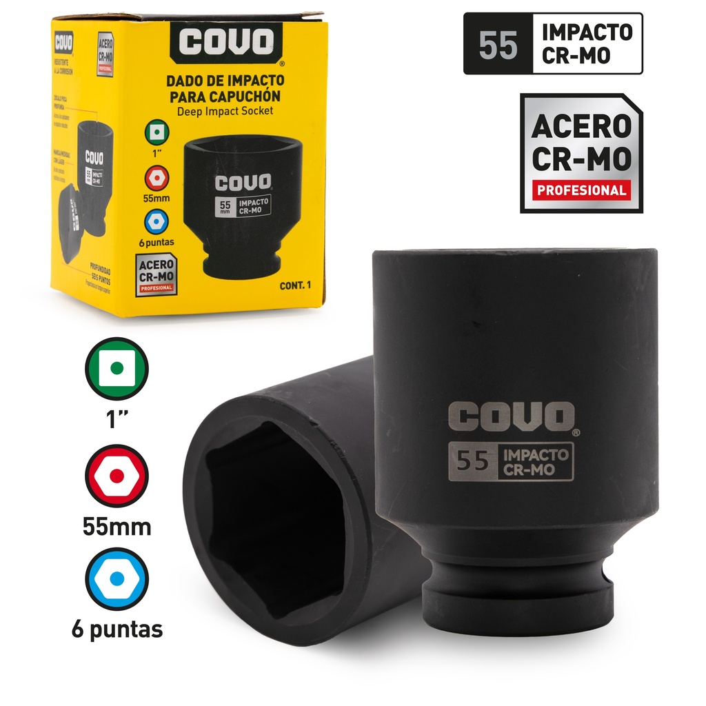 DADOS DE IMPACTO x 55MM COVO 8-809