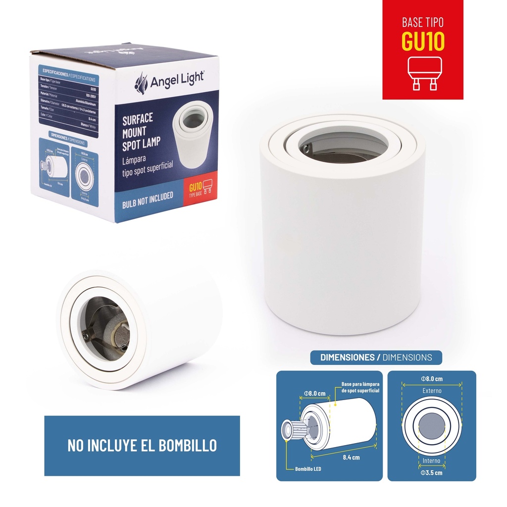 LAMPARA LED RED SUPERF BLANCA ANGEL L 8-853