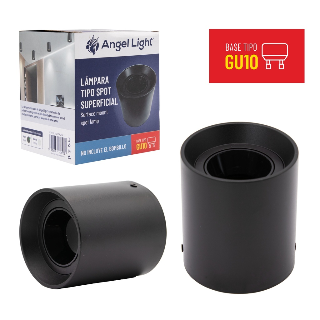 LAMPARA LED RED SUPERF NEGRA ANGEL L 8-854