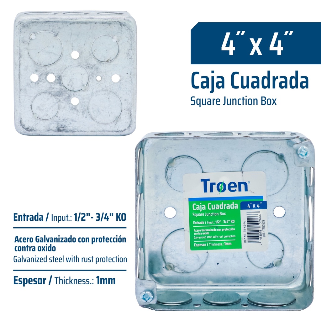 CAJETIN MET COMB CUAD 4x4 TROEN 8-874