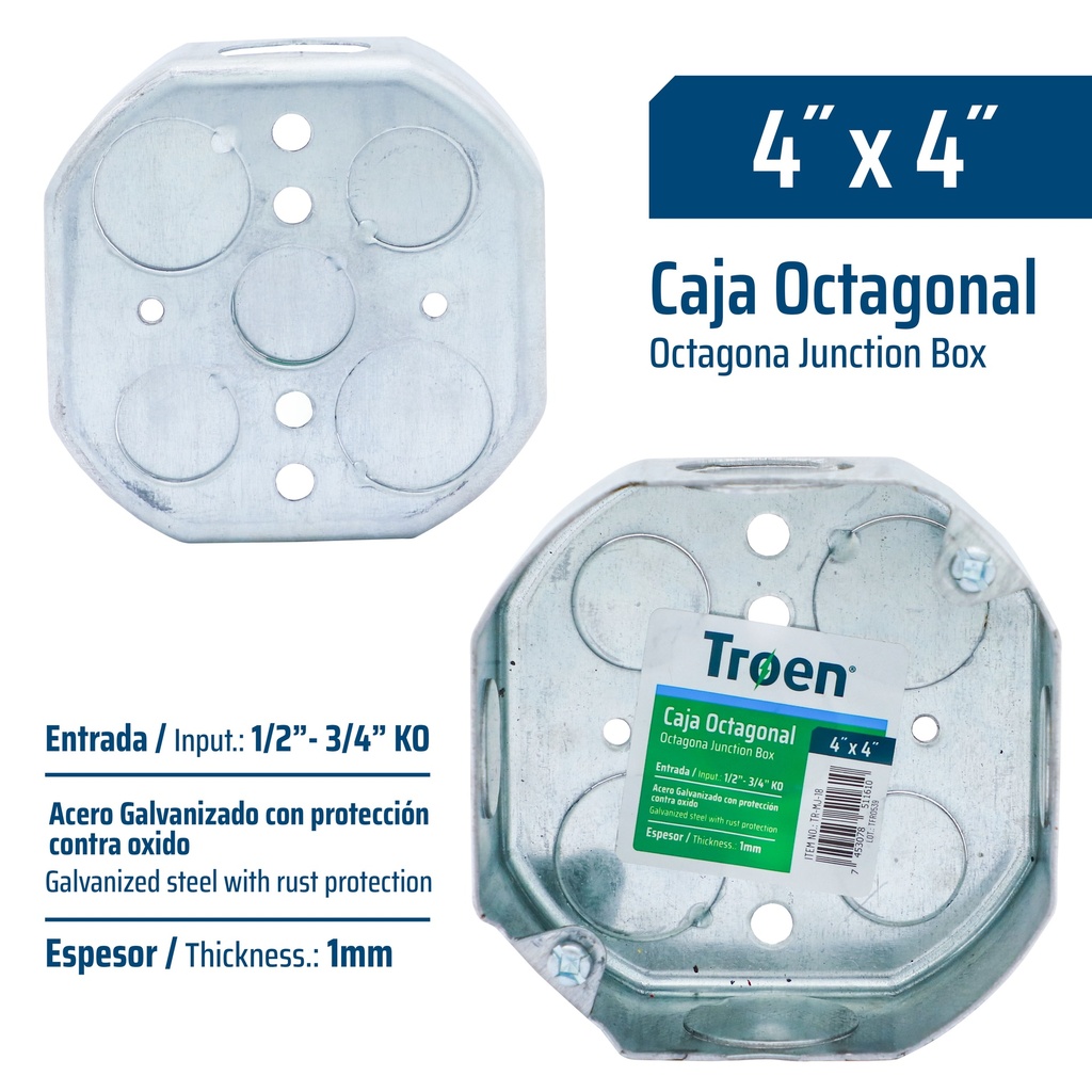 CAJETIN MET COMB OCTAGONAL TROEN 8-876