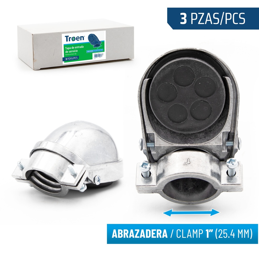 CABEZOTE GALV x 1" TROEN 8-907