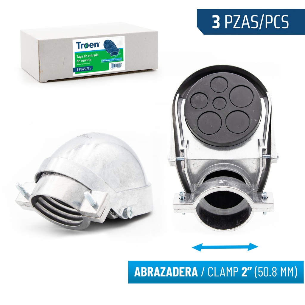 CABEZOTE GALV x 2" TROEN 8-910