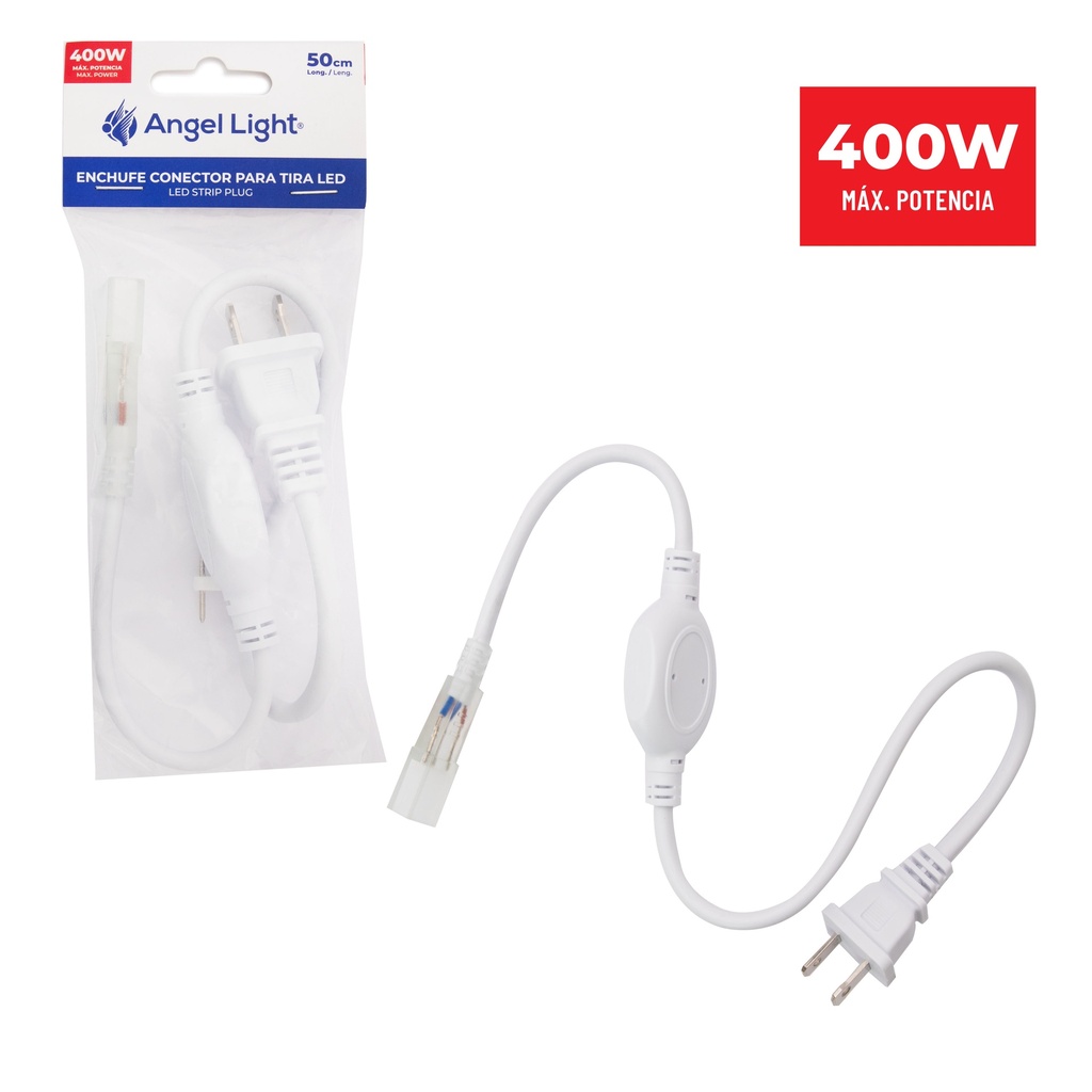 ENCHUFE DE CONECTOR TIRA LED ANGEL LIGHT 8-922
