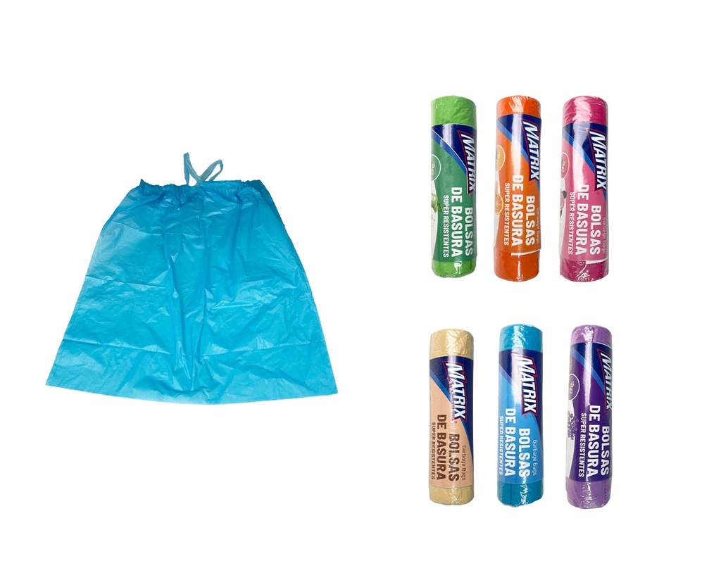 BOLSA DE BASURA 50x50CM 5KG x 10 UNID MATRIX 8-963 (DESC) 