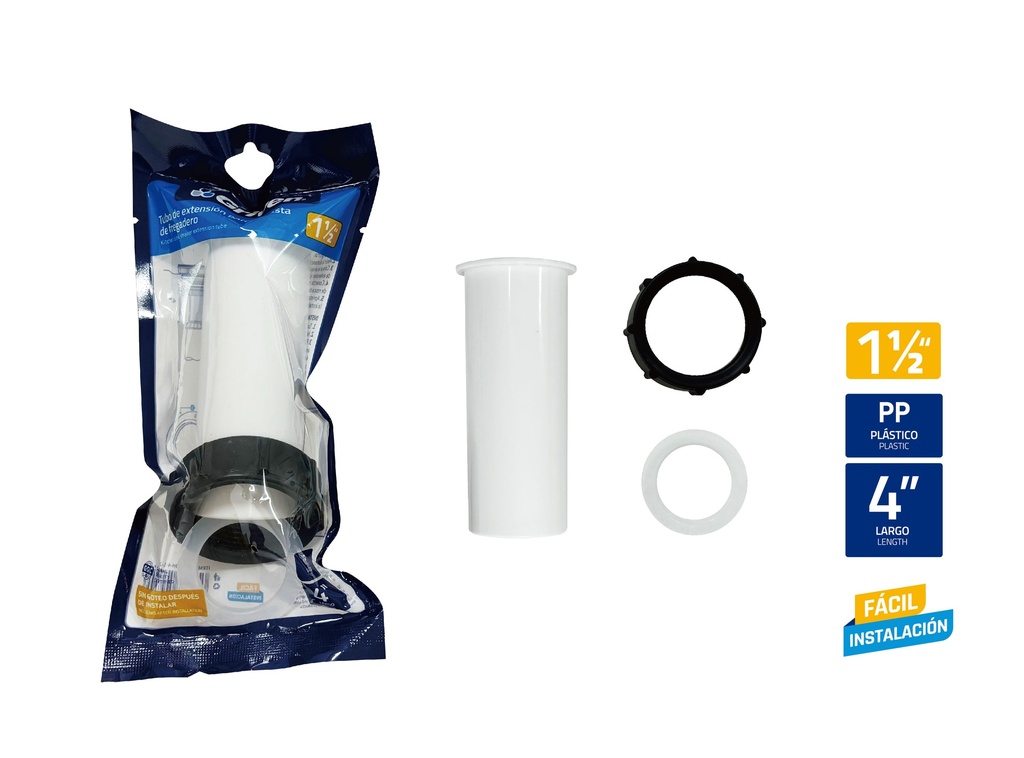 EXTENSION C/TUERCA 1 1/2 x 4" GRIVEN 9-037