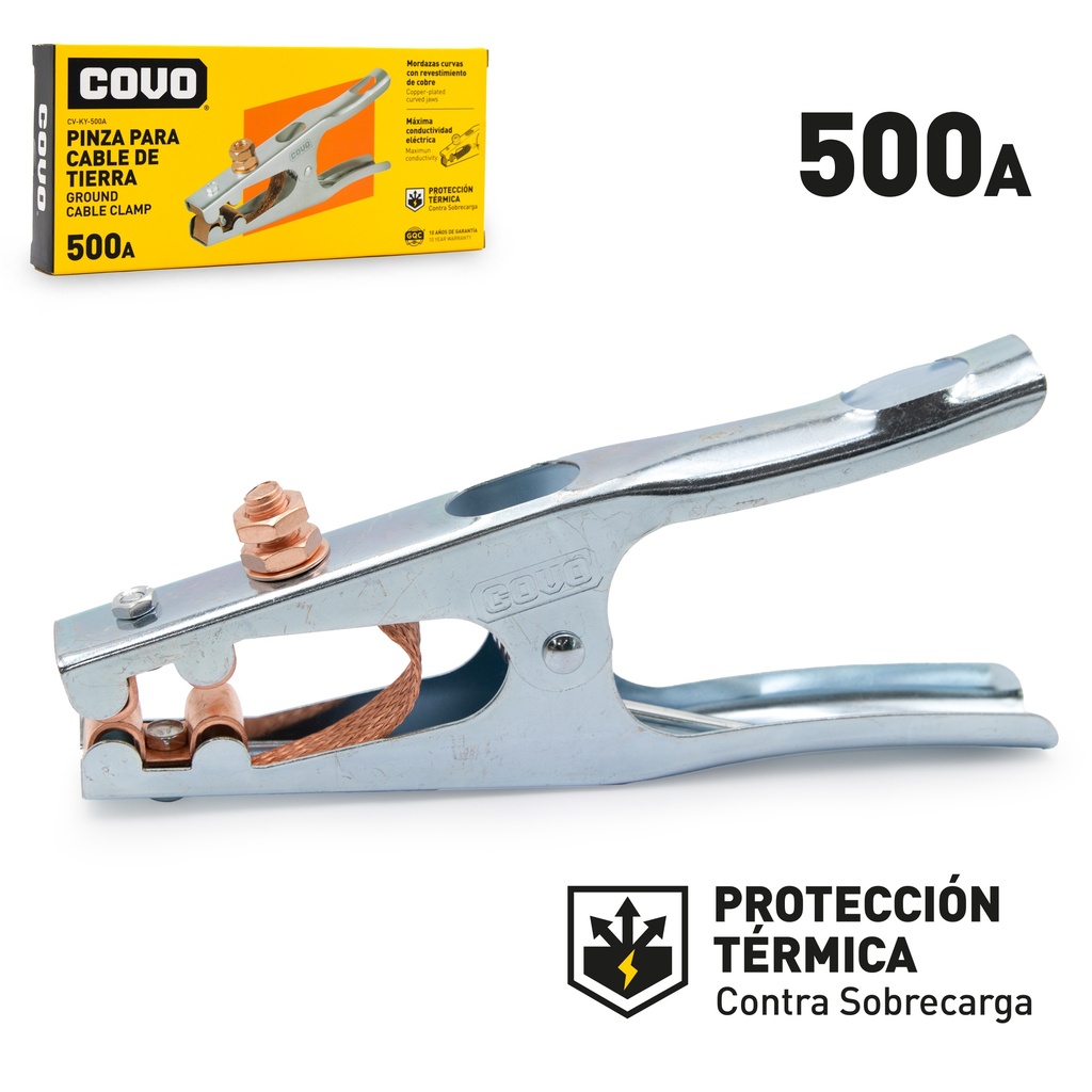 PINZA DE TIERRA 500 AMP COVO 9-082