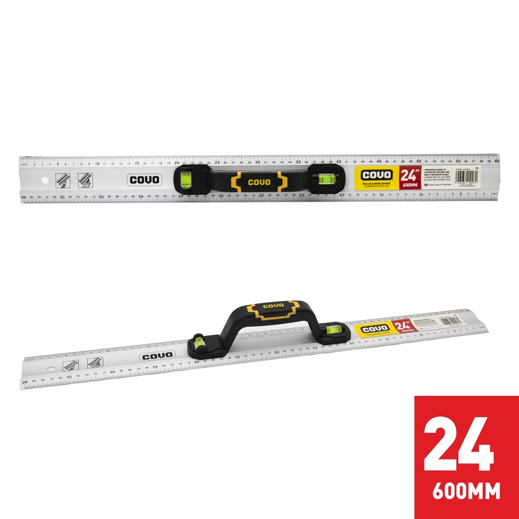 REGLA DE ALUMINIO 24" COVO 9-083
