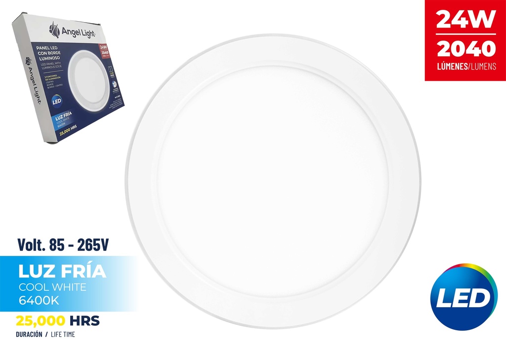 PANEL LED EMP RED C/BORDE LUMINOSO 24W ANGEL L 9-117