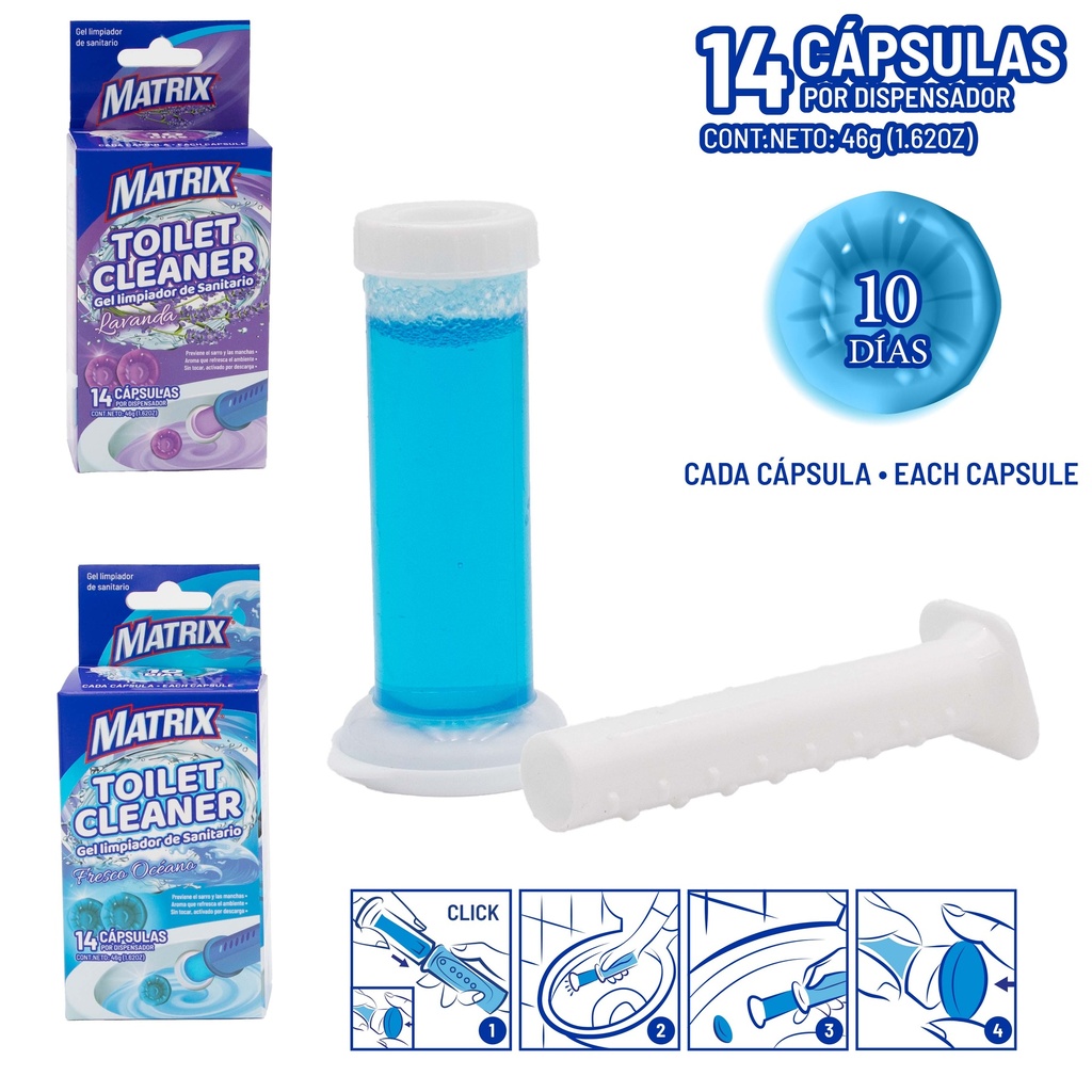 PASTILLA P/INODORO x 14 UNID MATRIX 9-120