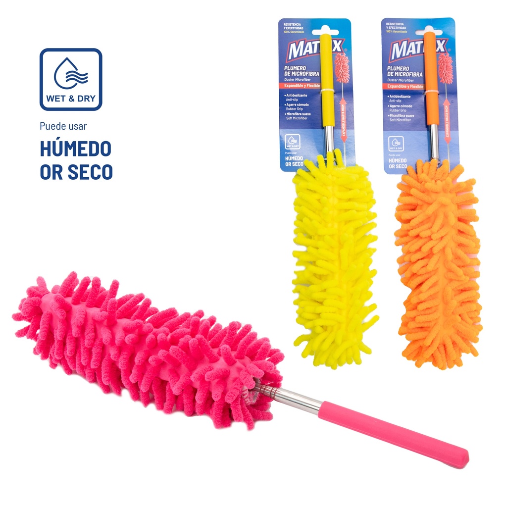 PLUMERO EXTENSIBLE DE MICROFIBRA MATRIX 9-122