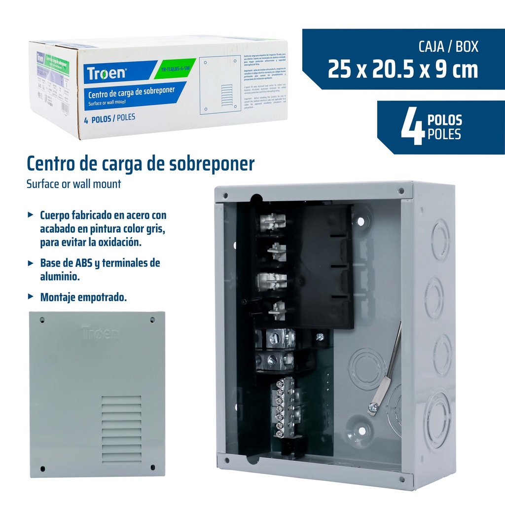 CAJA BREAKER SUPERF 4 CIRCUITO TROEN 9-154
