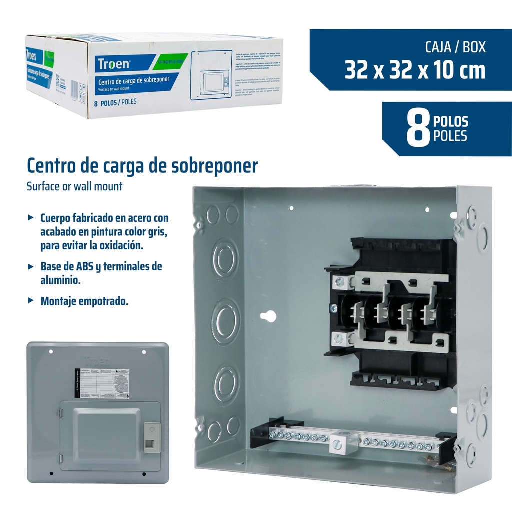 CAJA BREAKER EMP 8 CIRCUITO TROEN 9-155