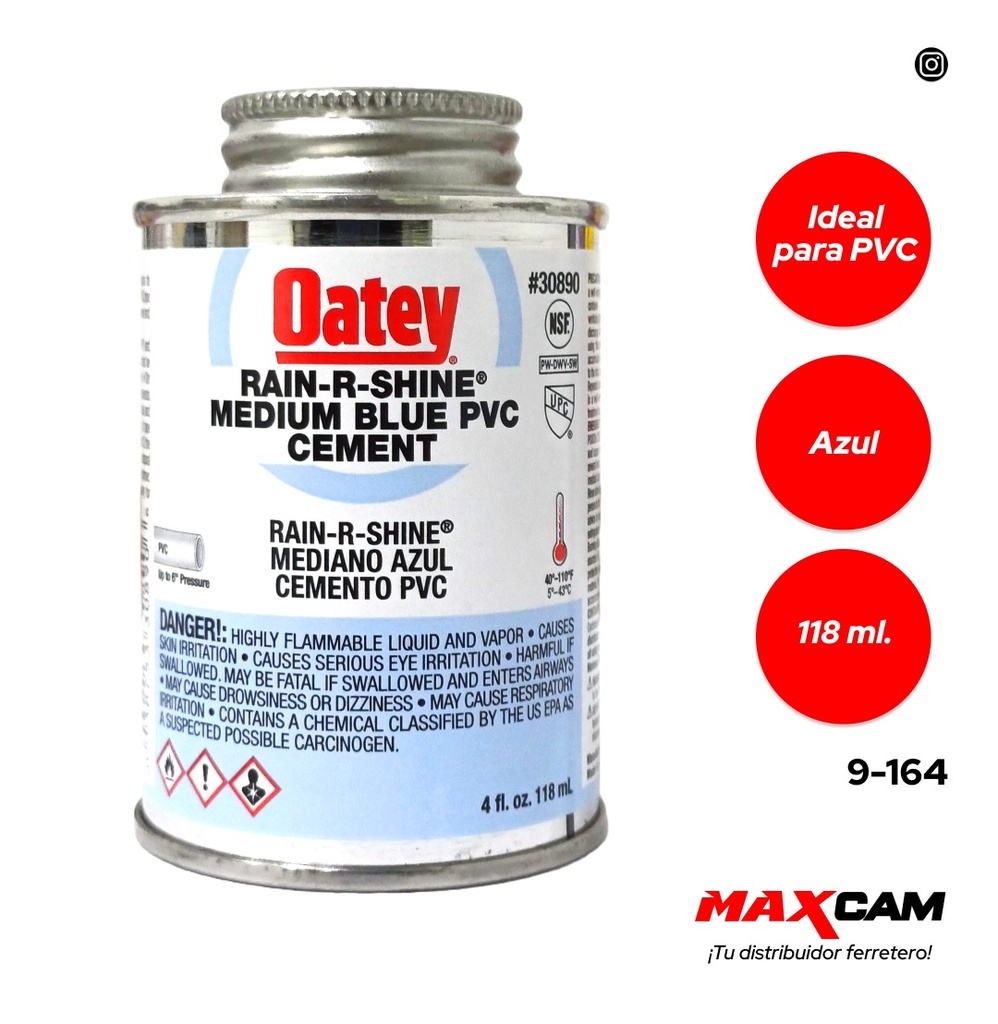 PEGA SOLDAR CONDIC HUM AZUL 1/32 OATEY 118ml 9-164