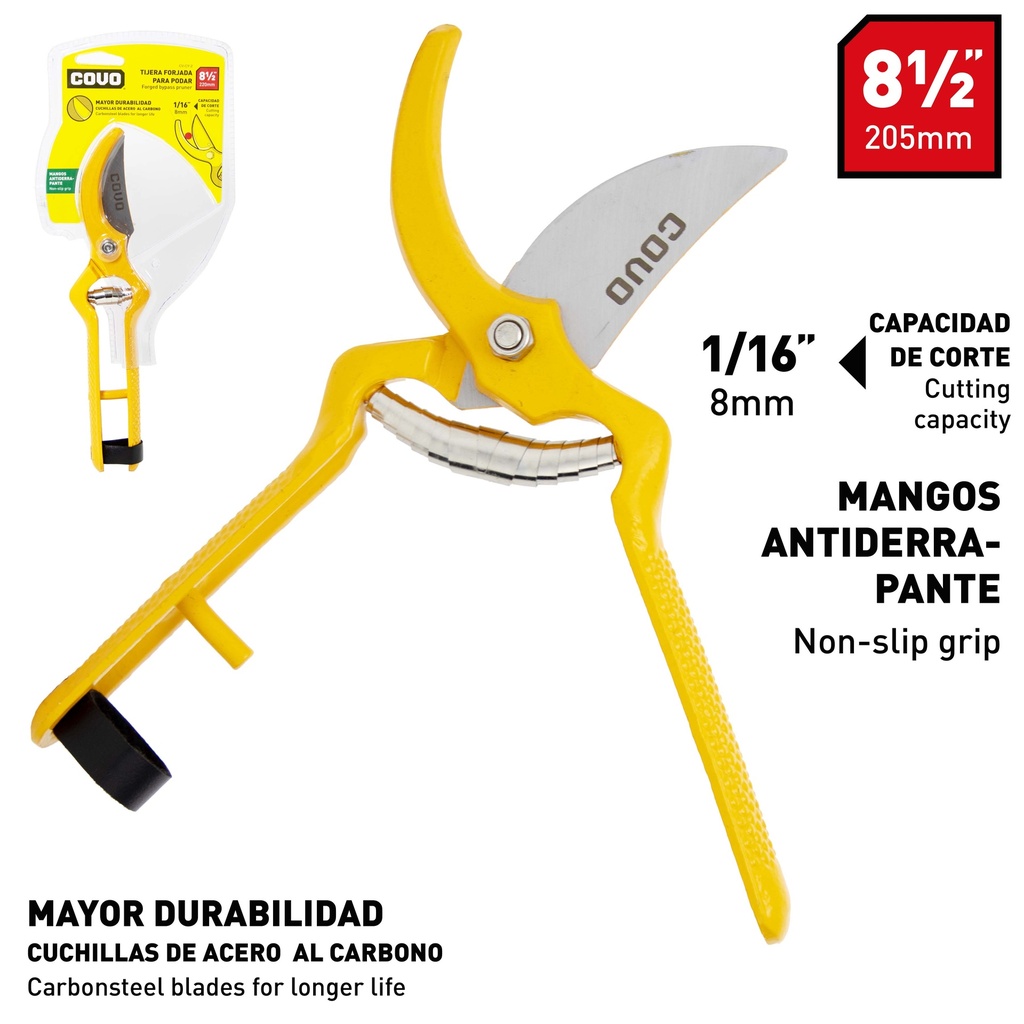 TIJERA PARA PODAR 8 1/2" COVO 9-190 