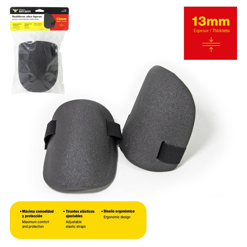 RODILLERAS 13MM X PAR SECURITY 9-192