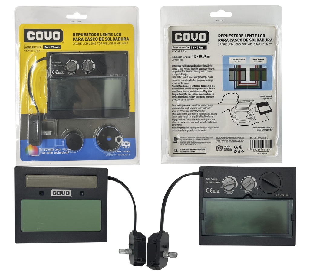 REPUESTO P/CARETA DE SOLDAR COVO 7-030