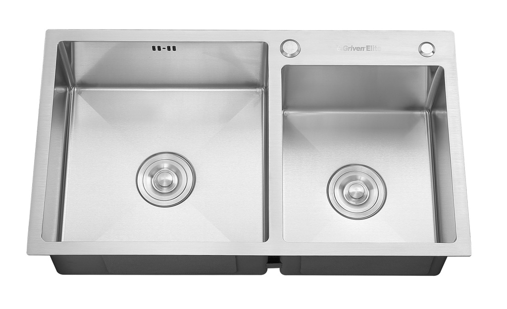 FREGADERO DOBLE ACERO INOX 78X45CM GRIVEN ELITE 7-036