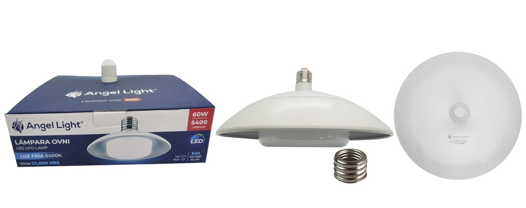 LAMPARA LED BLANCA OVNI 60W ANGEL LIGHT 7-042