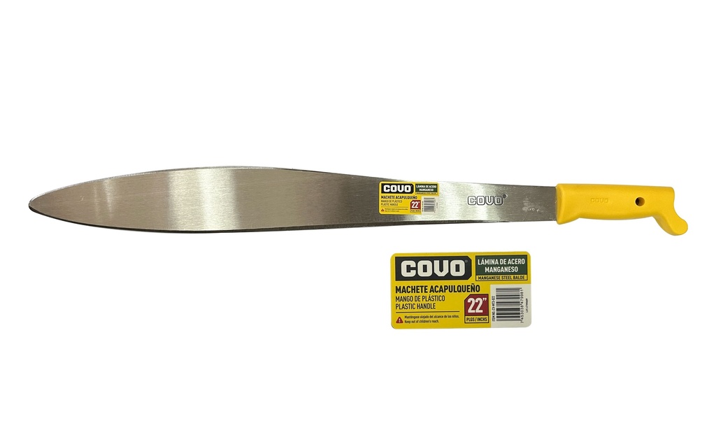 MACHETE DOBLE FILO ACAPULQUEÑO 22 PULG COVO 7-061