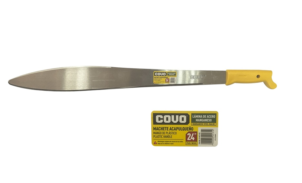 MACHETE DOBLE FILO ACAPULQUEÑO 24 PULG COVO 7-062