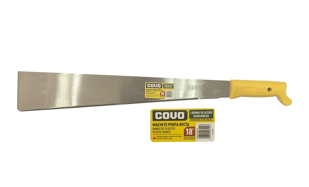 MACHETE PUNTA RECTA 18 PULG COVO 7-091