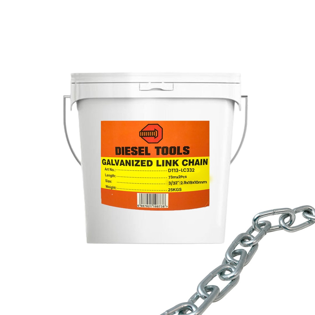 CADENA GALVANIZADA x 3/32 x 25KG DIESEL TOOL 7-162