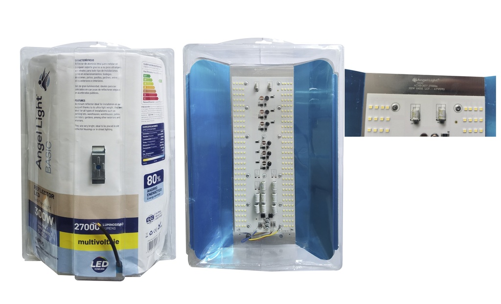 REFLECTOR LED LIVIANO 300W 110/220V ANGEL LIGHT 7-209 (DES)