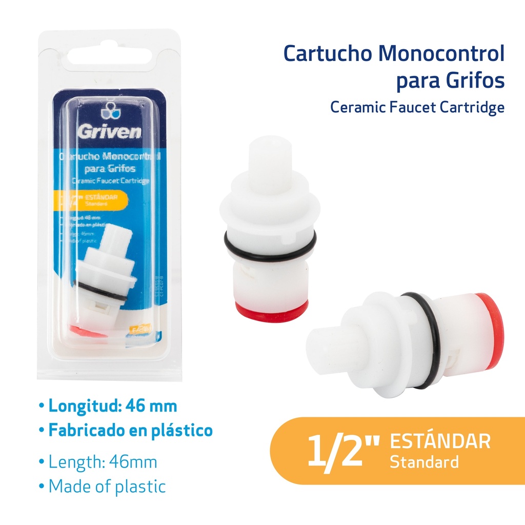 VASTAGO MONOMANDO 45MM GRIVEN 7-218