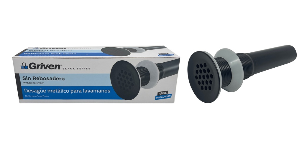 DESAGUE LAVAMANO SIN/REB GRIVEN BLACK 7-250