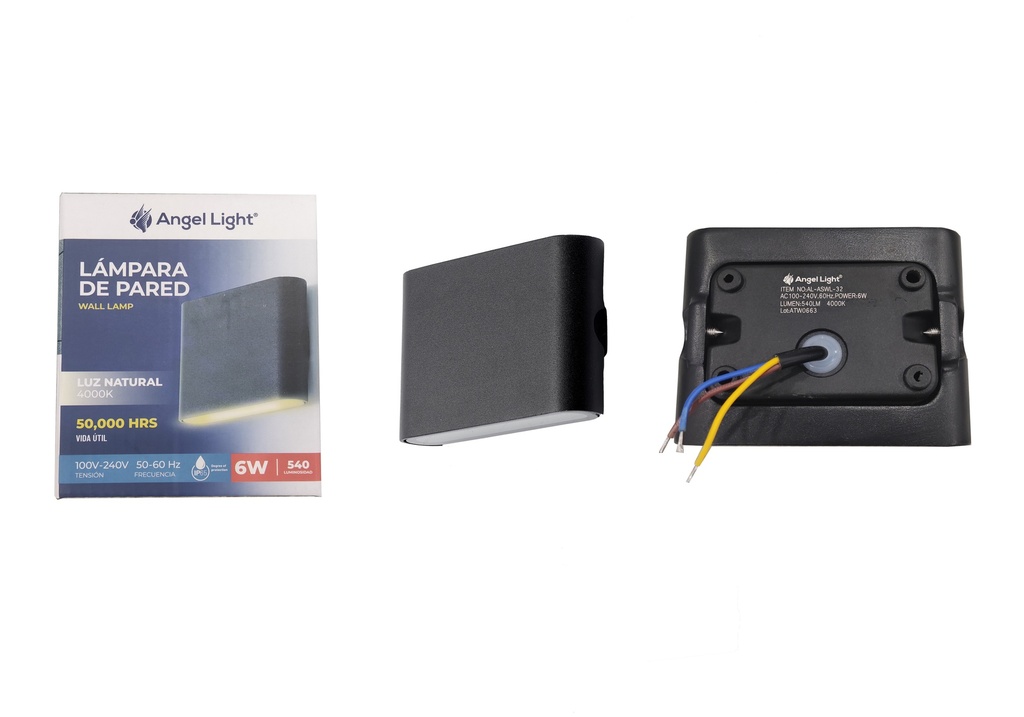 LAMPARA DE PARED 6W LUZ NATURAL ANGEL LIGHT 7-272