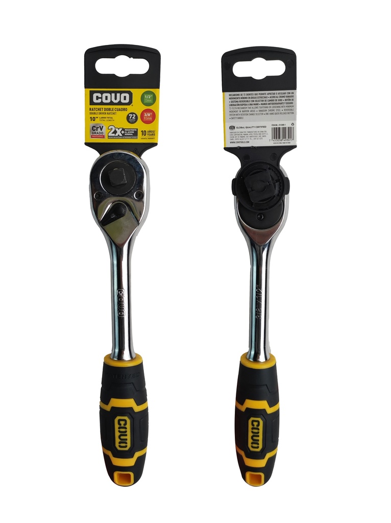 RATCHET DOBLE 1/2" - 3/8" COVO 7-284