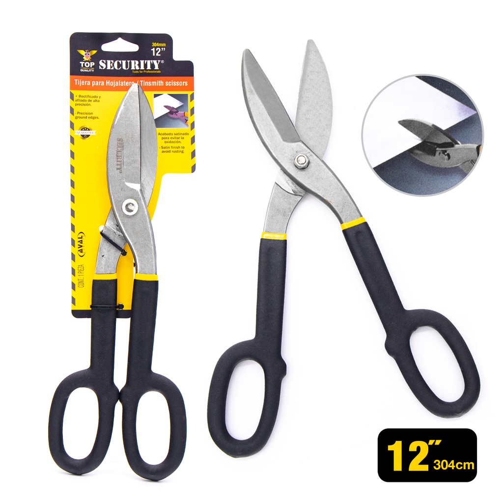 TIJERAS HOJALATERA 12" SECURITY 7-289