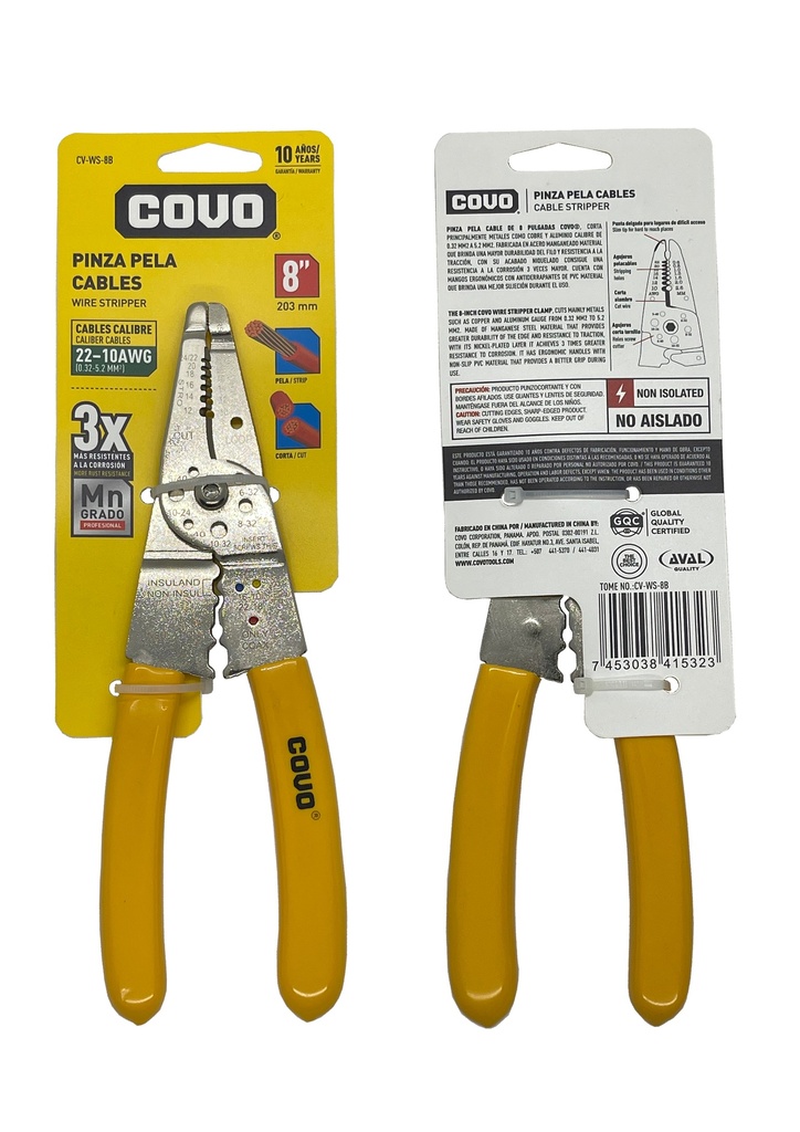 ALICATE PELACABLE 8" COVO 7-311