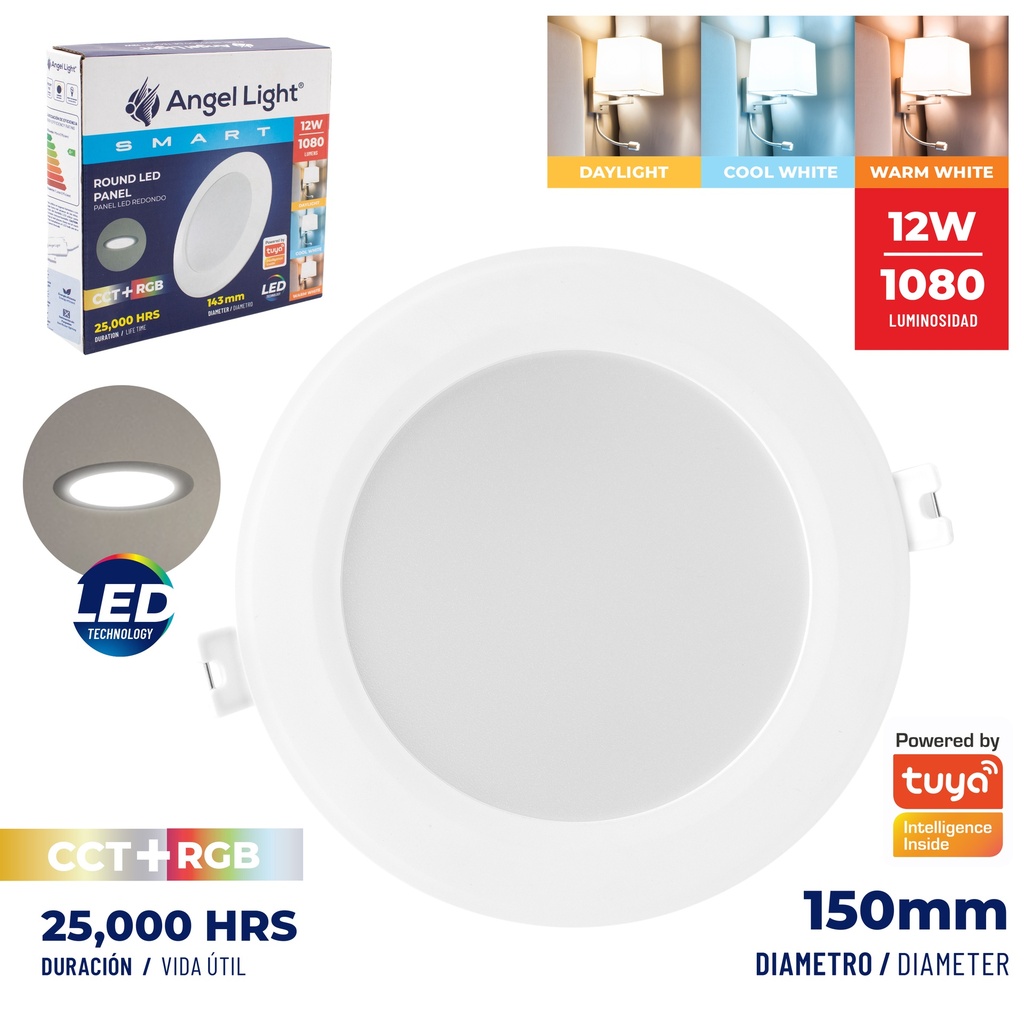 PANEL LED EMP RED SMART 12W ANGEL L 7-356