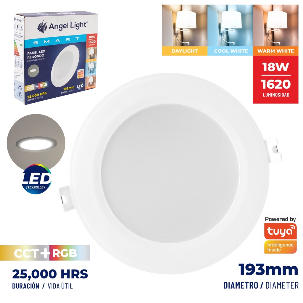 PANEL LED EMP RED SMART 18W ANGEL L 7-357