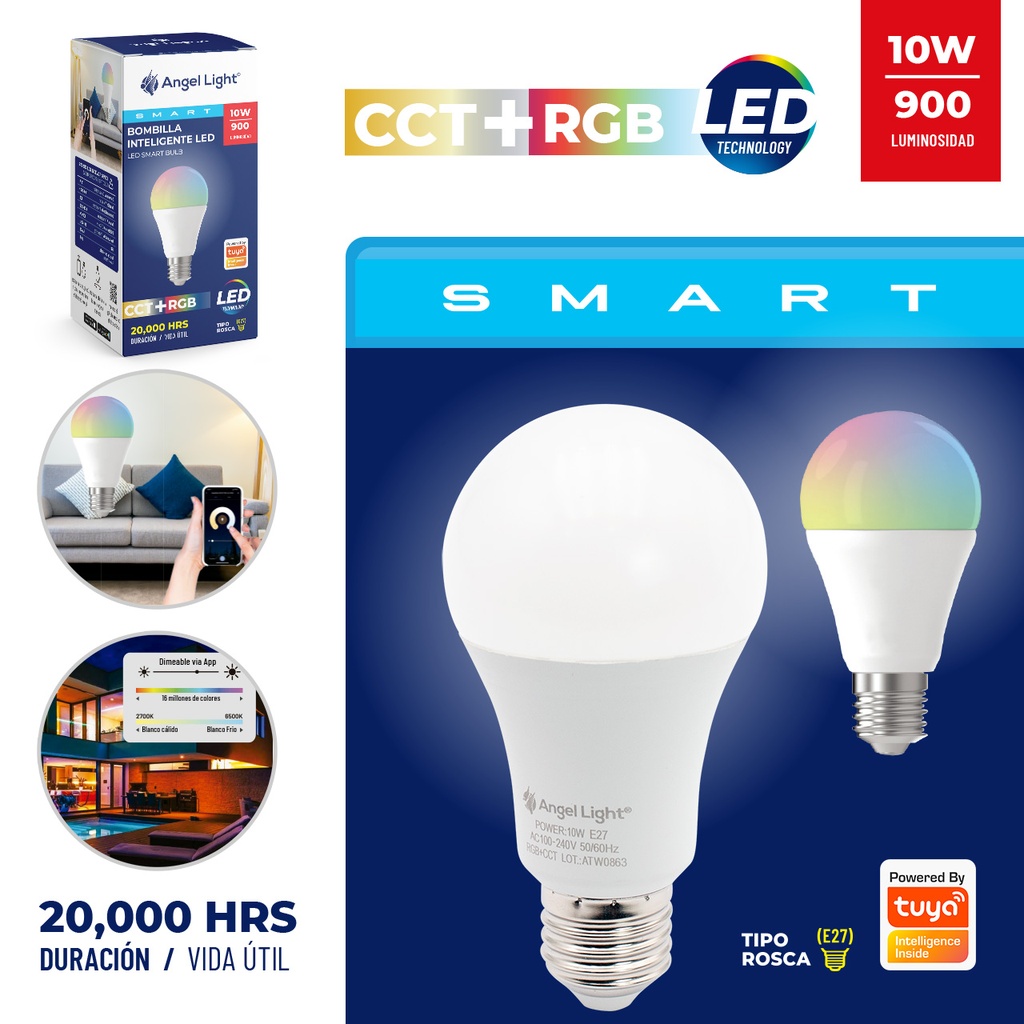 BOMBILLO SMART LED 10W ANGEL LIGHT 7-358