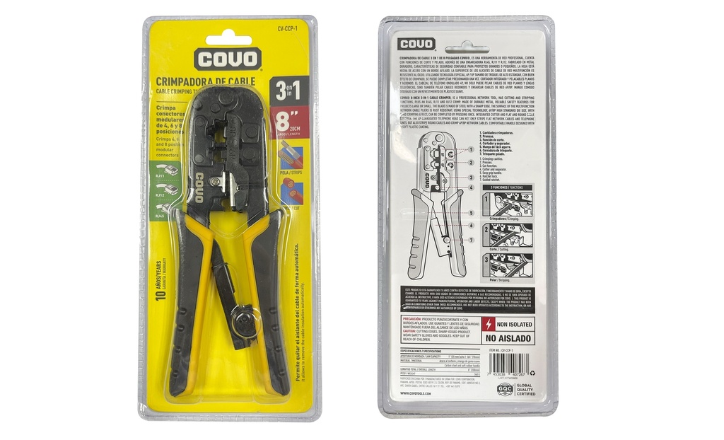 PELACABLES AUTOMATICO O CRIMPEADORA COVO 7-363