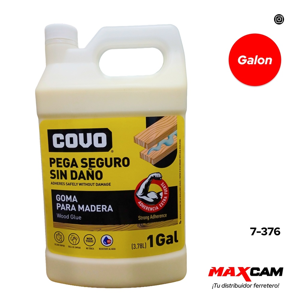 PEGA O COLA P/CARPINTERIA x GALON COVO 7-376