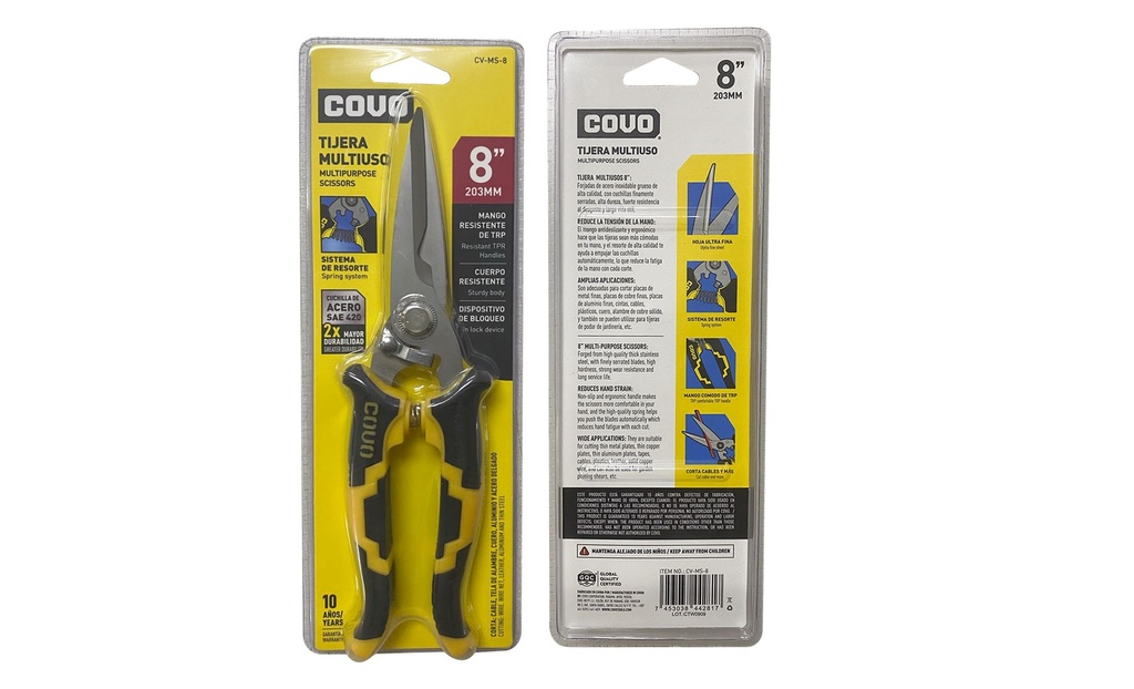 TIJERA MULTIUSO 8" COVO 7-377