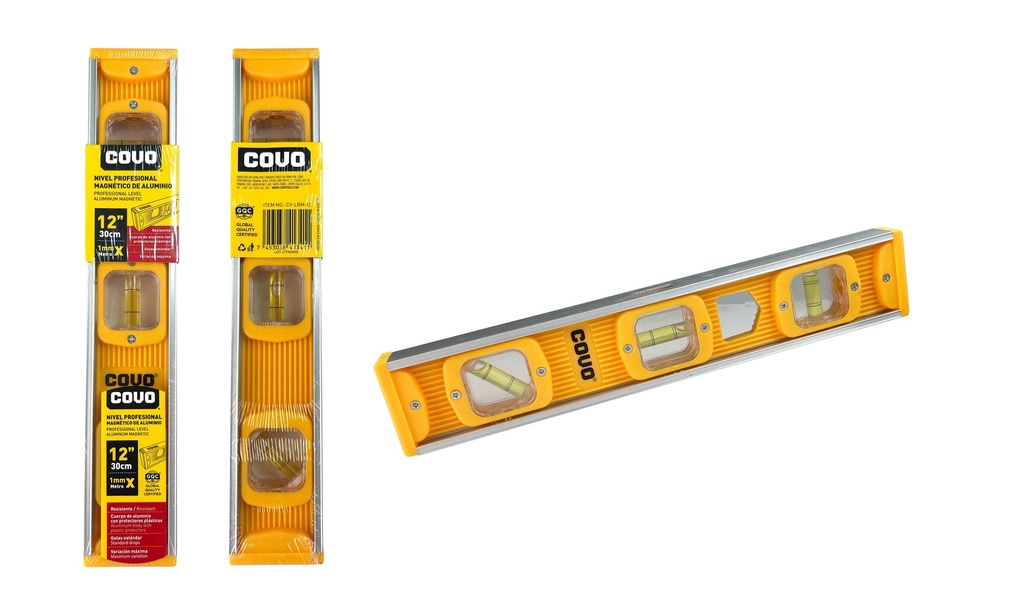 NIVEL PROFESIONAL 12" 3 GOTAS COVO 7-405