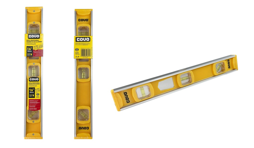 NIVEL PROFESIONAL 16" 3 GOTAS COVO 7-406