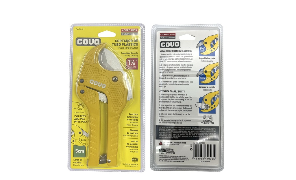 CORTA TUBO PVC COVO 7-413