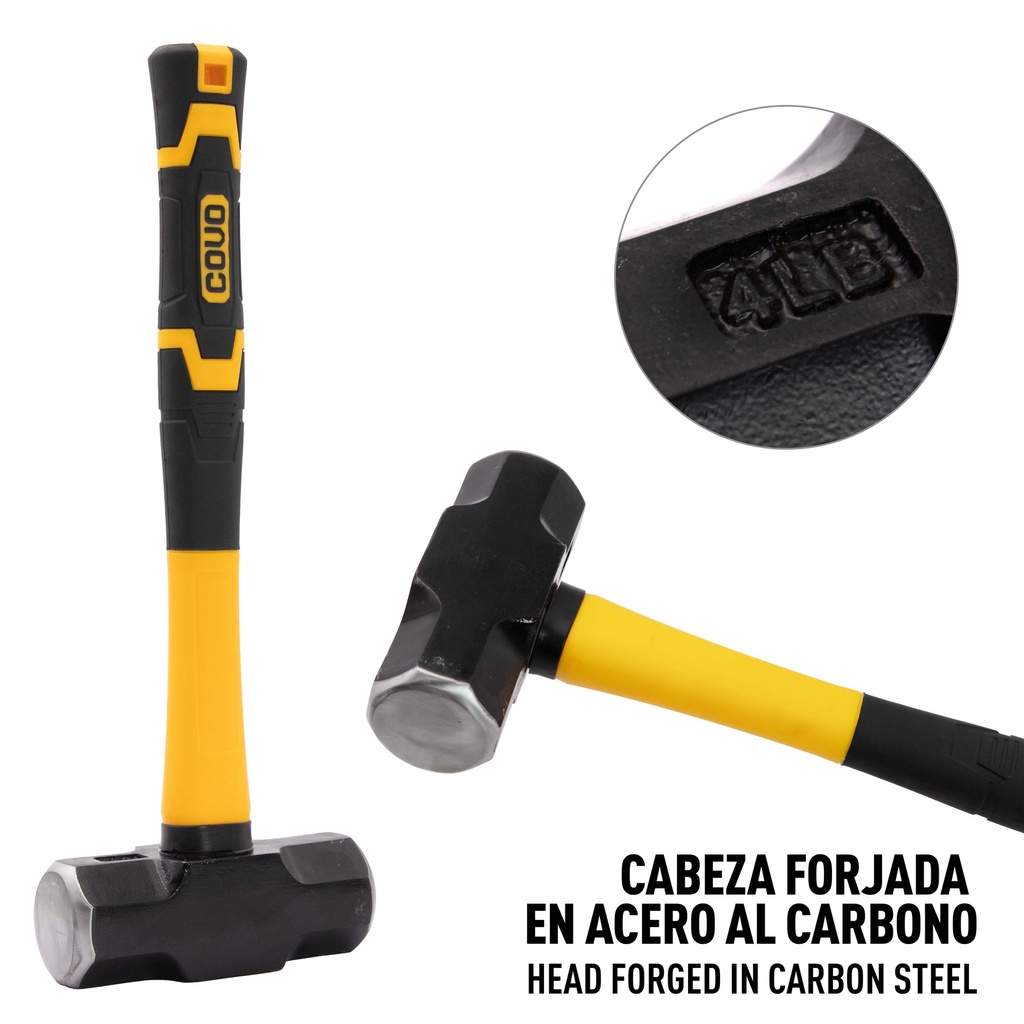 MAZO HIERRO M/FIBRA 4LBS COVO 7-490