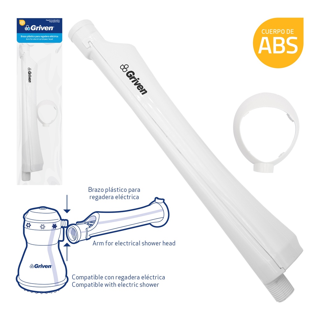 BRAZO P/DUCHA CALENTADOR GRIVEN 7-510